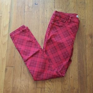 Plaid Zara Trafaluc jeans